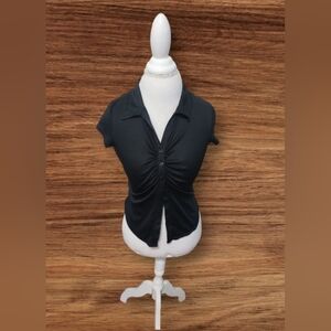 Womens 3 button blouse Sz s